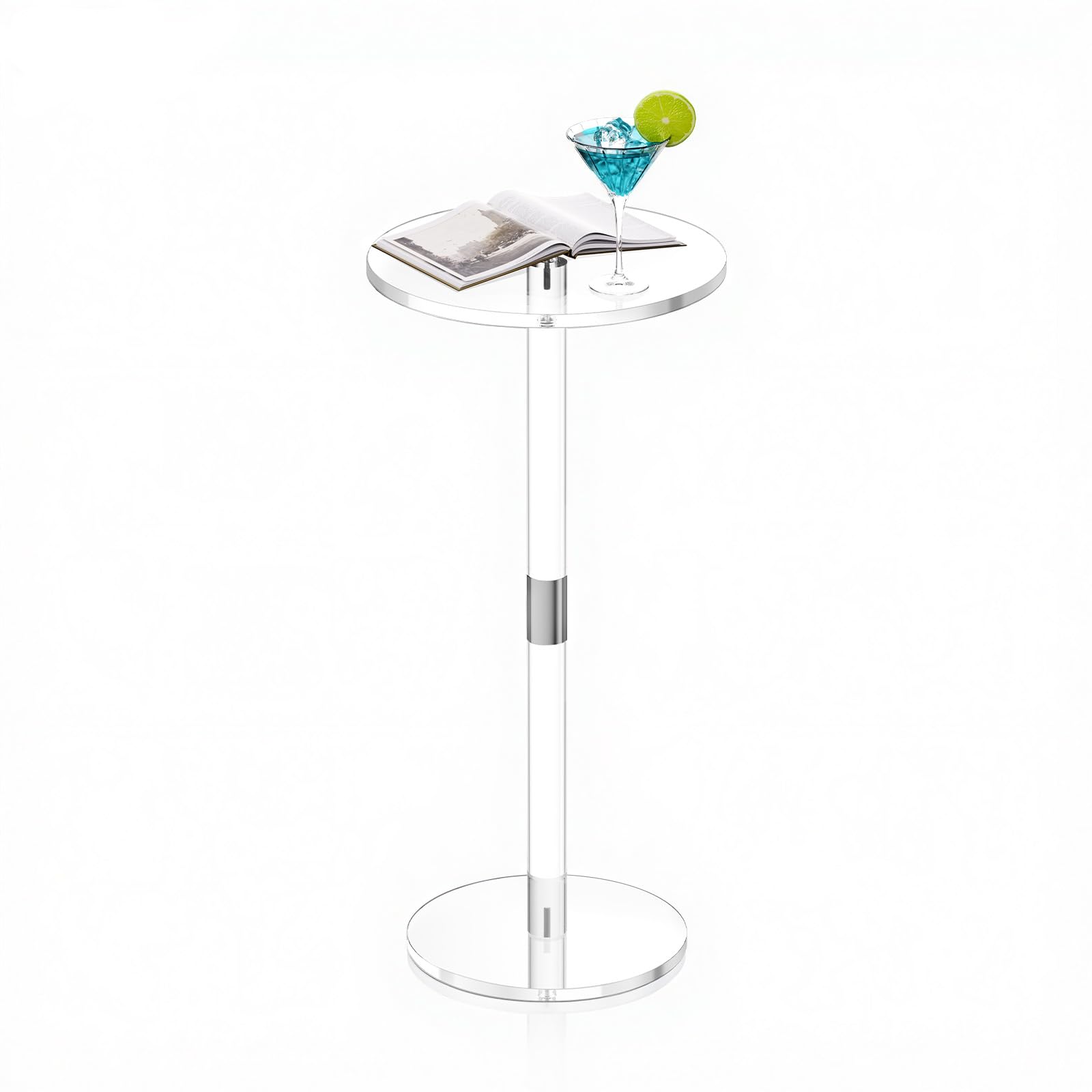 Photo 1 of VEVOR Acrylic Round End Table - 10"D x 21.3"H