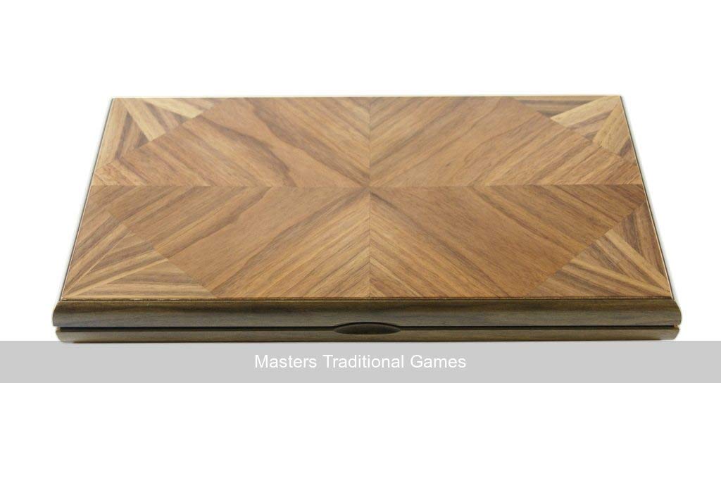 Dal Negro Walnut Noce 17-inch Backgammon Set