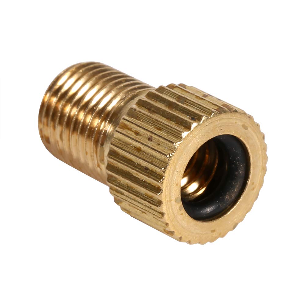 Valve Adapter Connect Tube Air Pumps Tire Gas Road Cycling Zinc Alloy Gold 1PC