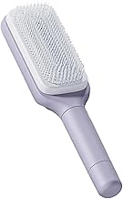 Self-Cleaning Anti-Static Massage Comb – 4-in-1 Detangling Hairbrush for Adults | Kids | Smooth | Shiny Hair | Tangle-Free Scalp Massage Brush for Wet | Dry Hair