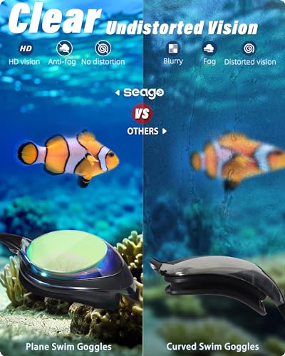 Image of Swimming Goggles 2 Pack Swim Goggles Anti Fog Goggles Adult Swimming UV Protection Also Goggles Kids Swimming Fit for Adult Men Women Youth Kids Boys Girls Mirrored Lens Silicone Seal Clear Vision