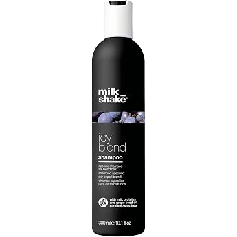 milk_shake Icy Blonde Shampoo 300 ml Special Anti-Yellow Shampoo for Blonde or Lightened Hair with Black Pigment Made in Italy