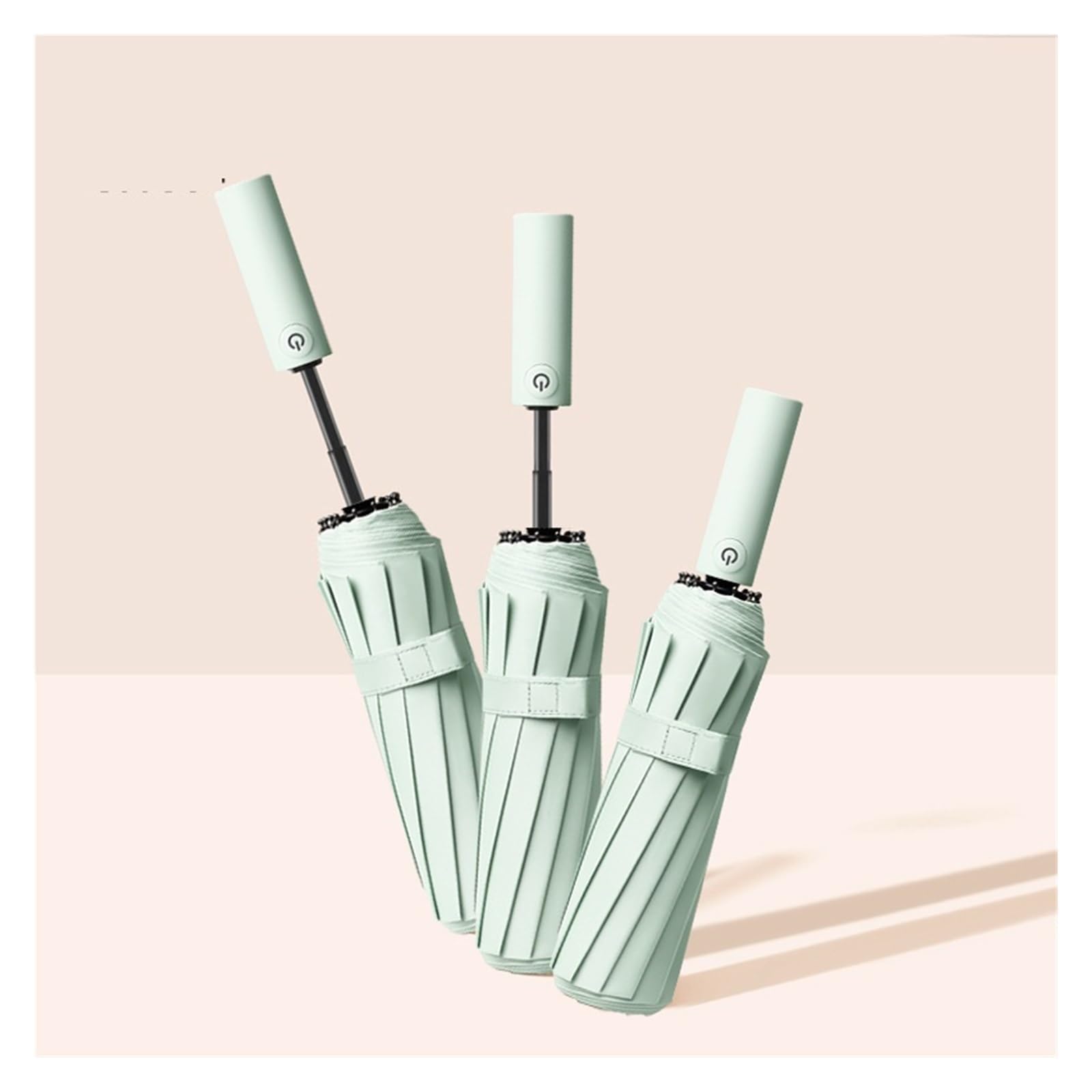 RENEESME Umbrellas for Rain Automatic Umbrella, Rain Or Shine, Large Double Reinforced Parasol Strong Umbrella for Wind and Rain(D)