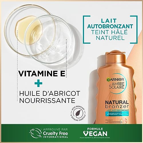 Ambre Solaire Natural Bronzer Lait Autobronzant Garnier Lait Autobronzant Hydratant & Apaisant Pour Un Teint Naturel Halé Et Lumineux - vue 6