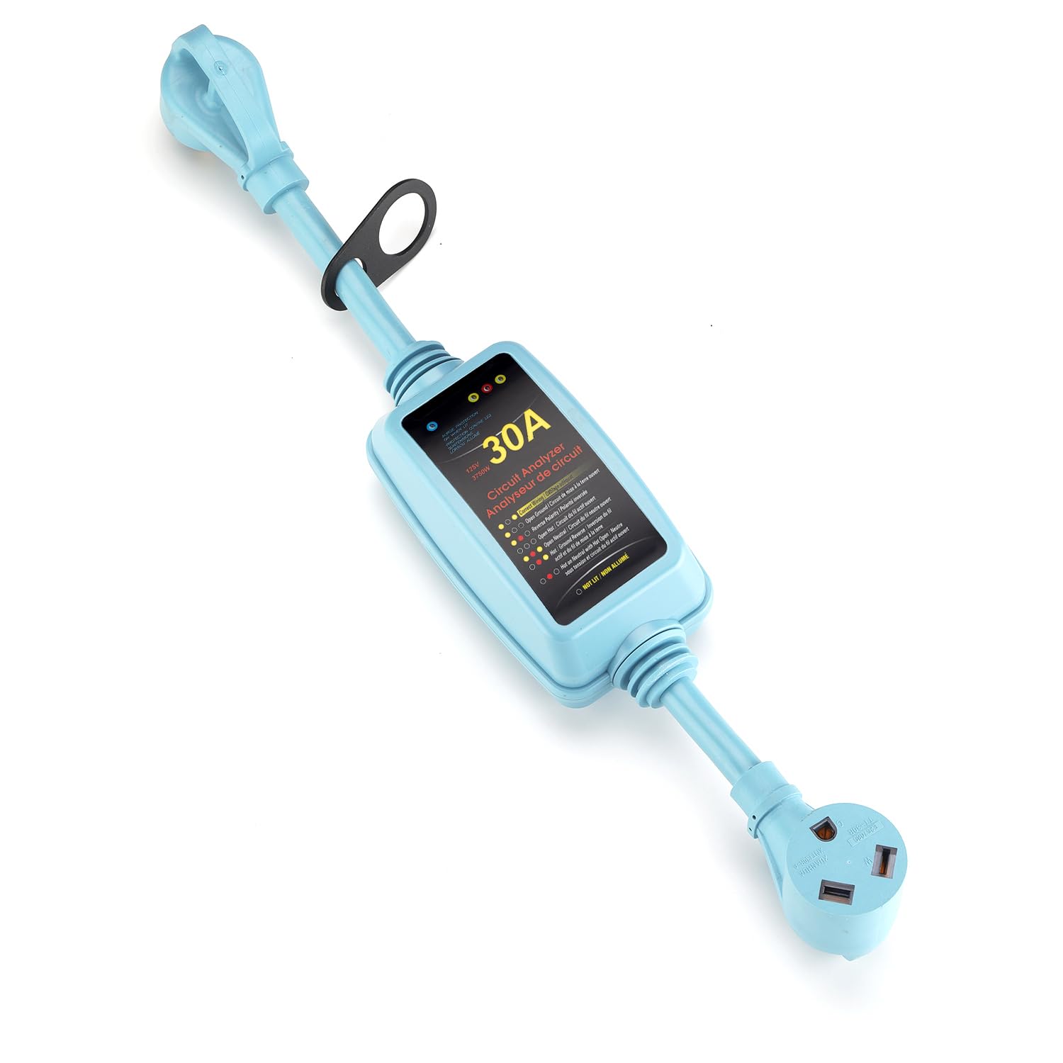 RV Surge Protector 30 Amp, ETL Certified, 5000 Joules, Circuit Analyzer, LED Indicator, NEMA TT-30P to TT-30R