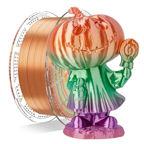 Conjure Silk PLA Filament 1.75mm, Multicolor Rainbow 3D Printing Filament, +/-0.02mm,1kg (2.2lbs)/Spool, Fit Most FDM 3D Printers, Silk Macaron