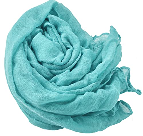 Image of Woogwin Women's Cotton Scarves Lady Light Soft Fashion Solid Scarf Wrap Shawl