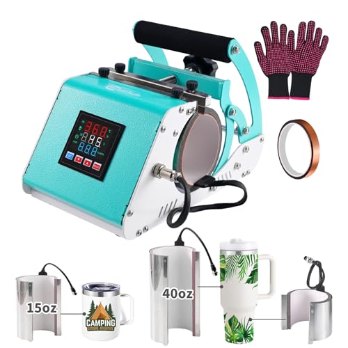 ColorSub 40oz Tumbler Press with split large-cup attachments