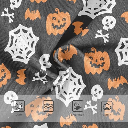 Little Girl Underwear Toddler Panties Kids Undies Halloween Pumpkin Skull Spider Web Soft Cotton Briefs 2T-8Y3