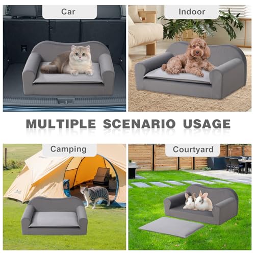 AFBKSS&BB Sofá-cama de espuma para gatos, sofá pequeno para animais de estimação, sofá de cachorro c