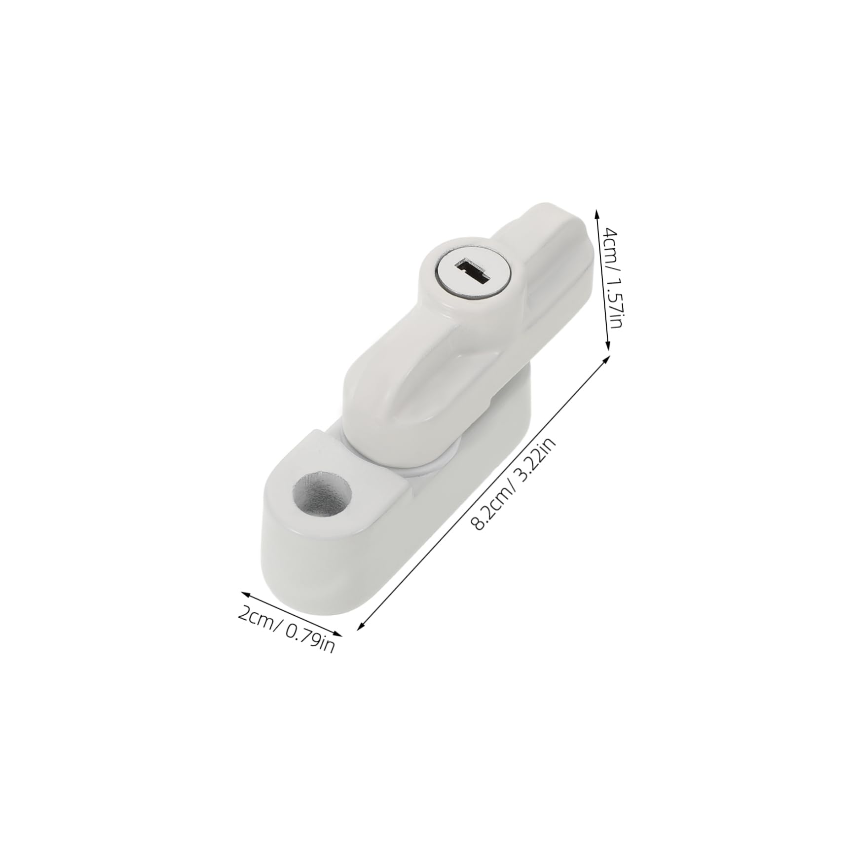 DOITOOL Kit De Remplacement De Loquet De Fenêtre 5 Ensembles Serrure De Fenêtre En Métal Serrure À Guillotine Pour Coulissement Vertical Installation Facile