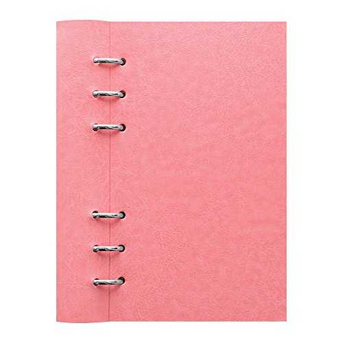 Filofax Clipbook, Classic Refillable Notebook, Rose Personal (6.75 X 3.75") Ruled, Plain And Quadrille Notes Pages, Undated Planner, Yearly, Monthly And Weekly Calendar (B023632) #TOP24