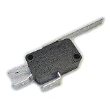 Microinterruptor 16A 125V/250Vac~ T105 con palanca recta de 50mm Electro dh 11.496/P/2 - Conexión mediante terminales Faston de 6,35mm.