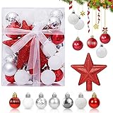 1. 【Adornos navideños】 Estos hermosos bolas de navidad están hechos de material de PVC duradero y ecológico para proporcionar un excelente rendimiento a prueba de roturas en comparación con los productos de vidrio tradicionales. Puede dejar que sus hijos jueguen de forma segura con nuestras pelotas de plástico.