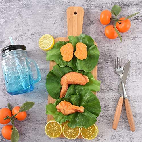 Hagao Fake Lettuce Leaves Artificial Vegetables Lettuces Simulation Plastic Lifelike For House Kitchen Party Pub Decoration Cabinet Ornament 3 Pcs #TOP1