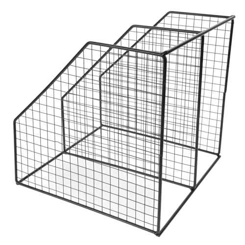 PartyKindom Estante para Ollas De 3 Niveles Escalonado Negro, Organizador Resistente para Fregadero, Accesorio Multifuncional para Almacenamiento Cocina, Hogar y Apartamentos