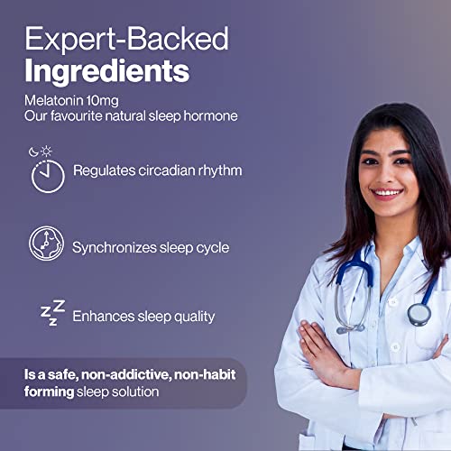 Image of Setu Sleep Sustain - 60 Caps (Pack of 3) | Melatonin 10mg, Promotes Relaxation & Sleep, Stay Asleep Longer, Non Habit Forming