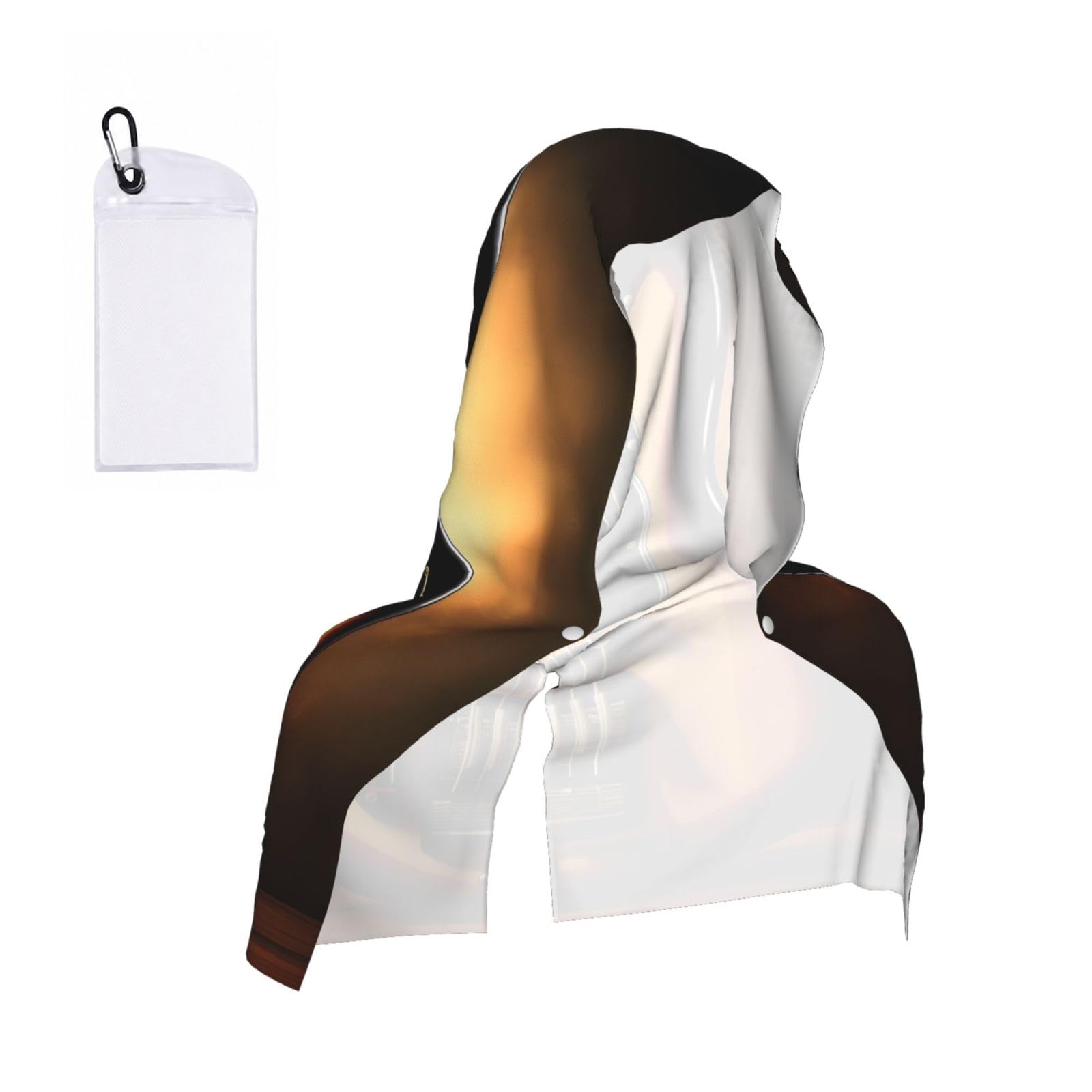 CNTDBU Instrumental Guitar Cooling Towel Hooded-Instant Chill Neck Cover for Sports, UV Cooling Rag for Running Gym