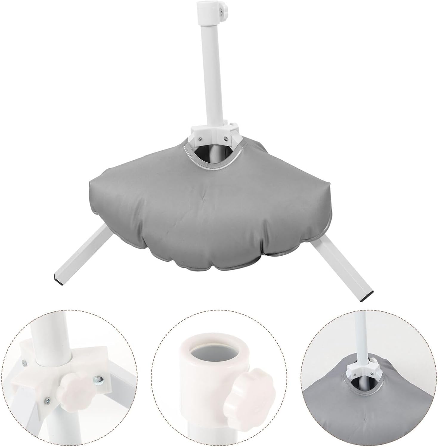 ABOOFAN Portable Standing Umbrella Base Metal Cantilever Patio Umbrella Stand for Beach