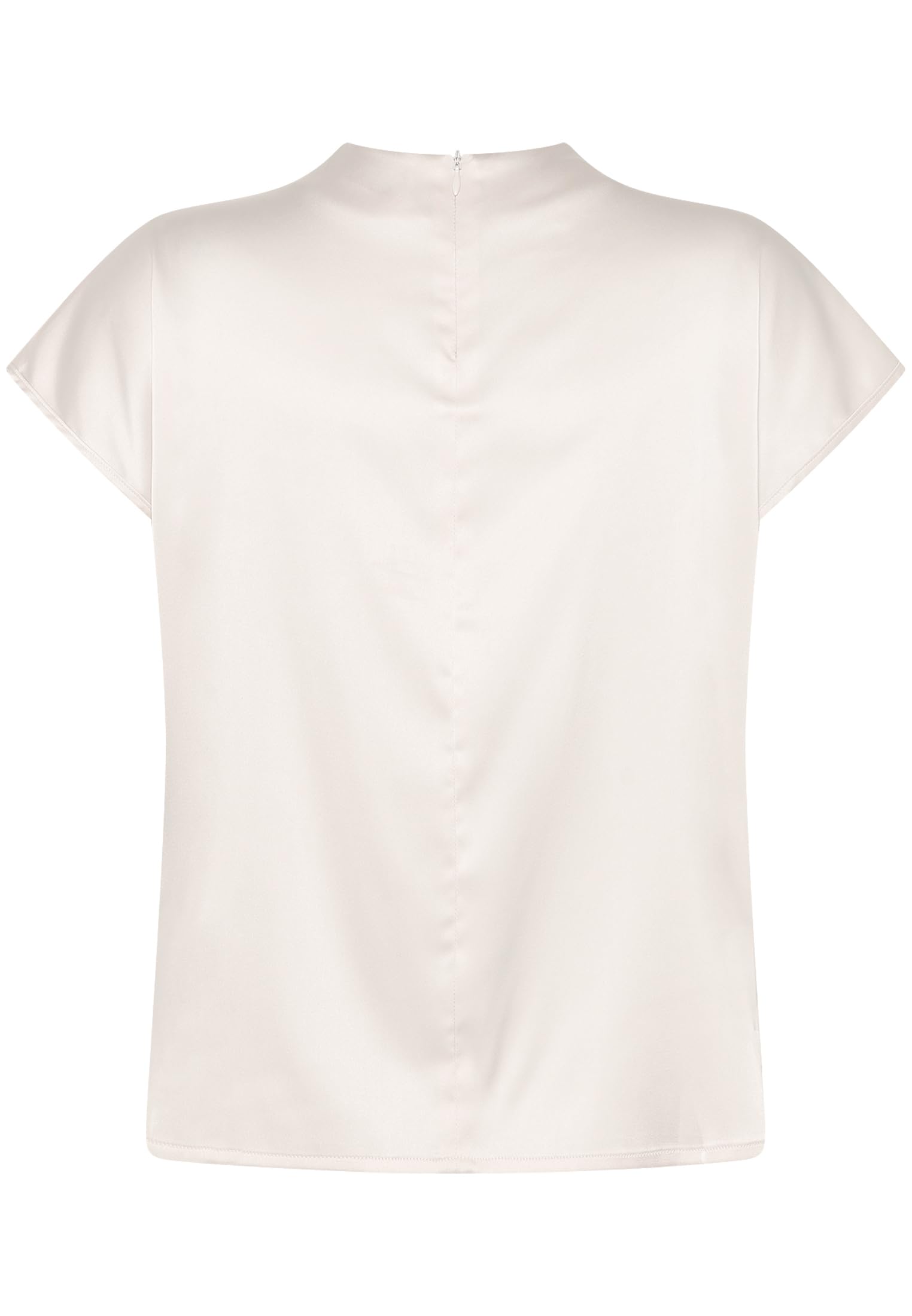 zero Damen Satin-Bluse mit Kragen