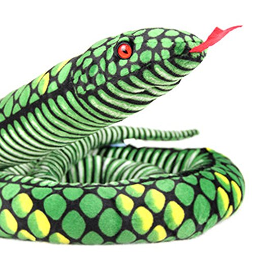 A-Cool 113" Giant Stuffed Boa Snake Soft Plush Toy - Green #TOP6