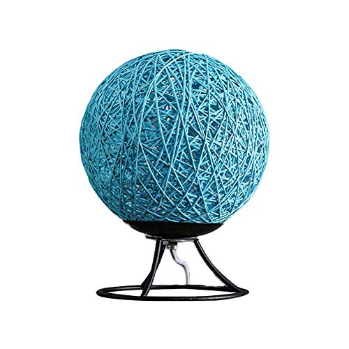 Arisesun Cordel de Ratán LED Lámpara de Escritorio de la Lámpara de la Luz de la Dormitorio de la Luz de la Noche de la Iluminación Interior de Cumpleaños de los Niños Regalo