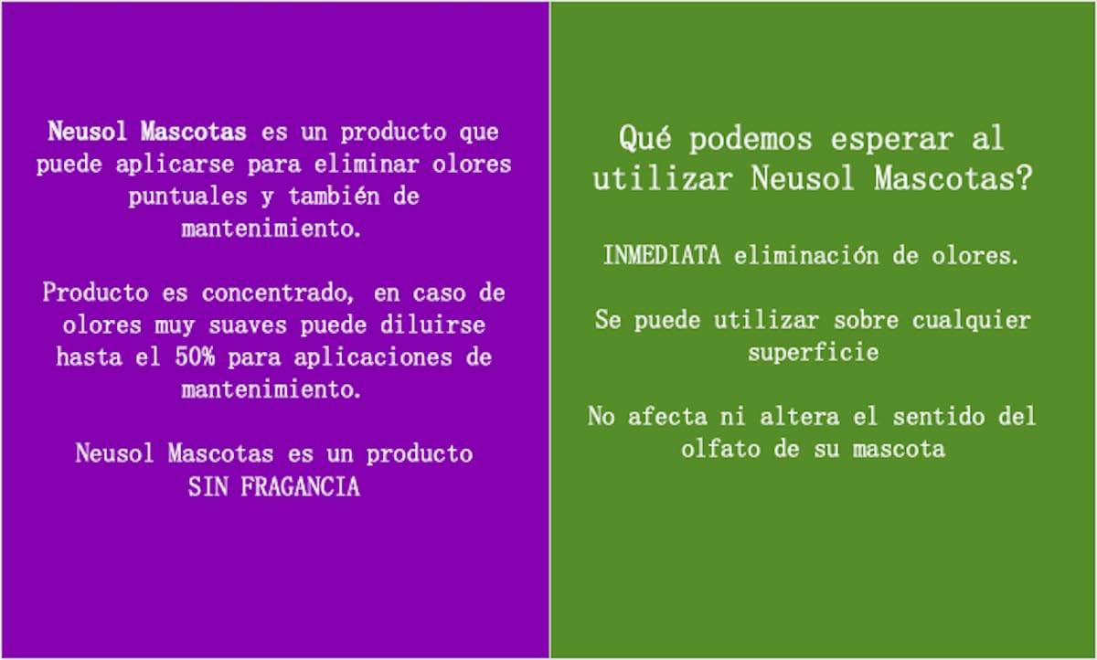 Mascotas 2L Eliminador de olores de mascotas instantáneo. Anti olor orina, heces, vómito de perros, gatos... SIN fragancia Repelente de micciones.