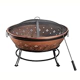 DISEÑO: Cuenta con un diseño abierto que facilita la carga de madera o troncos en el brasero para exteriores. Preferido a una chimenea, ya que este brasero le permite quemar piezas de madera más grandes a un ritmo más lento con un fuego más grande con grupos más grandes que sienten el calor. Se quema lentamente, lo que crea menos humo y los leños durarán más, lo que finalmente proporciona calor por más tiempo.