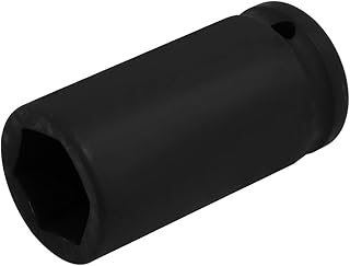 Aexit 3/4-inch Square Hand Operated Tools Drive 26mm Inner Hex 78mm Length CR-MO Steel Black Impact Socket Model:73as162qo302