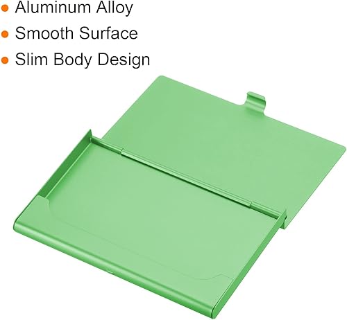 Miniatura 5 de PATIKIL Titular de la tarjeta de visita, titular de la tarjeta del metal de aluminio para la tarjeta de crédito de la tarjeta de, Azul, Verde,