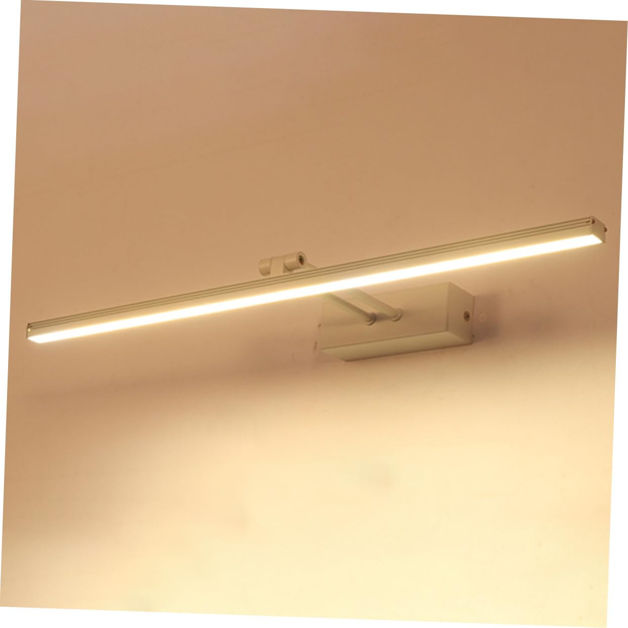 PartyKindom Lampada Specchio Bagno LED Bianca Contemporanea Applique Parete Luce Bagno LED Alluminio PC Non Dimmerabile