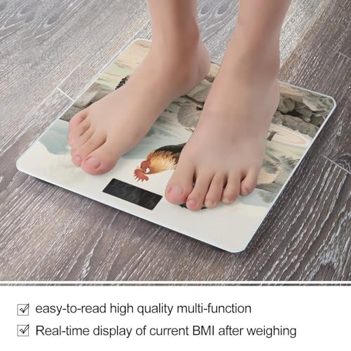 Báscula digital de baño LCD vidrio templado 400 lb miniatura 5