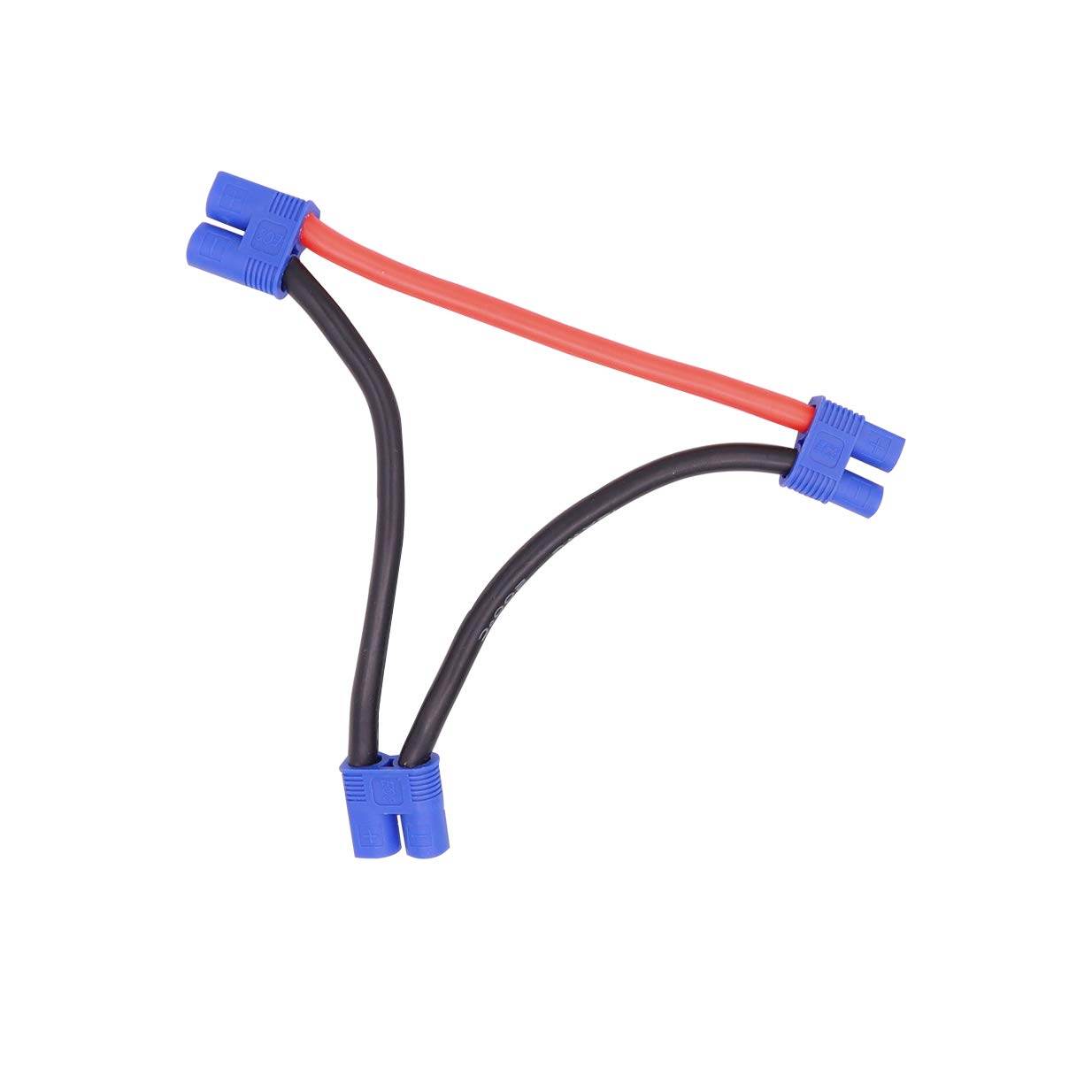 Cavo Adattatore Parallelo EC5 2 A 1 - 12AWG 10cm Per Batterie RC LiPO