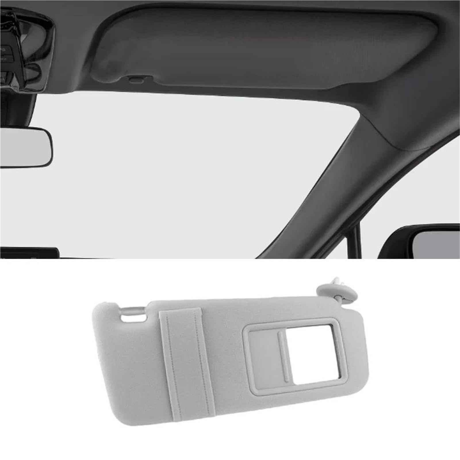 Auto-Sonnenblende Mit Spiegel Für Den Linken Fahrer 743200T022B1 Für Venza 2009 2010 2011 2012 2013 2014 2015 2016(Titanium Left)