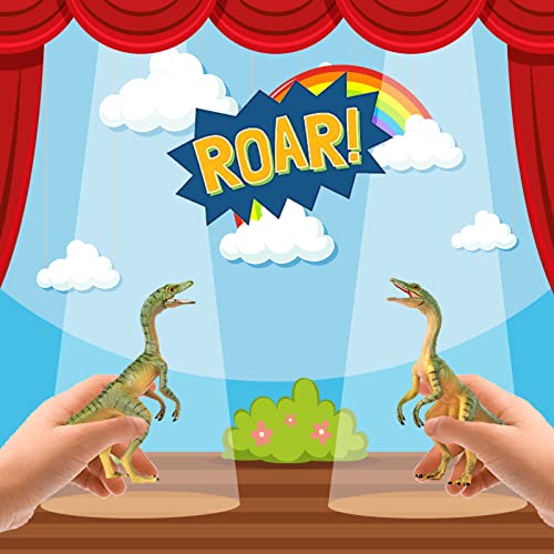 Gemini& Genius 2Pcs Compsognathus Dinosaur Figurines With Moveable Jaw And Well Made, Dinos Toys Will Be Loved By Boys, Dinosaur Toys Action Figure Great Gifts For Kids #TOP3