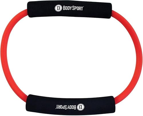 Body Sport Tubo de resistencia bucle con almohadillas para orejas de espuma, rojo