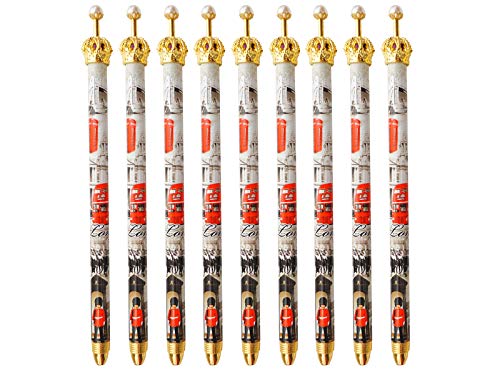 Juego de 9 bolígrafos con diseño de monumentos de Londres famosos de Londres Cover