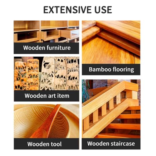 Cera para madera 9 piezas con esponja y pulidor natural miniatura 6
