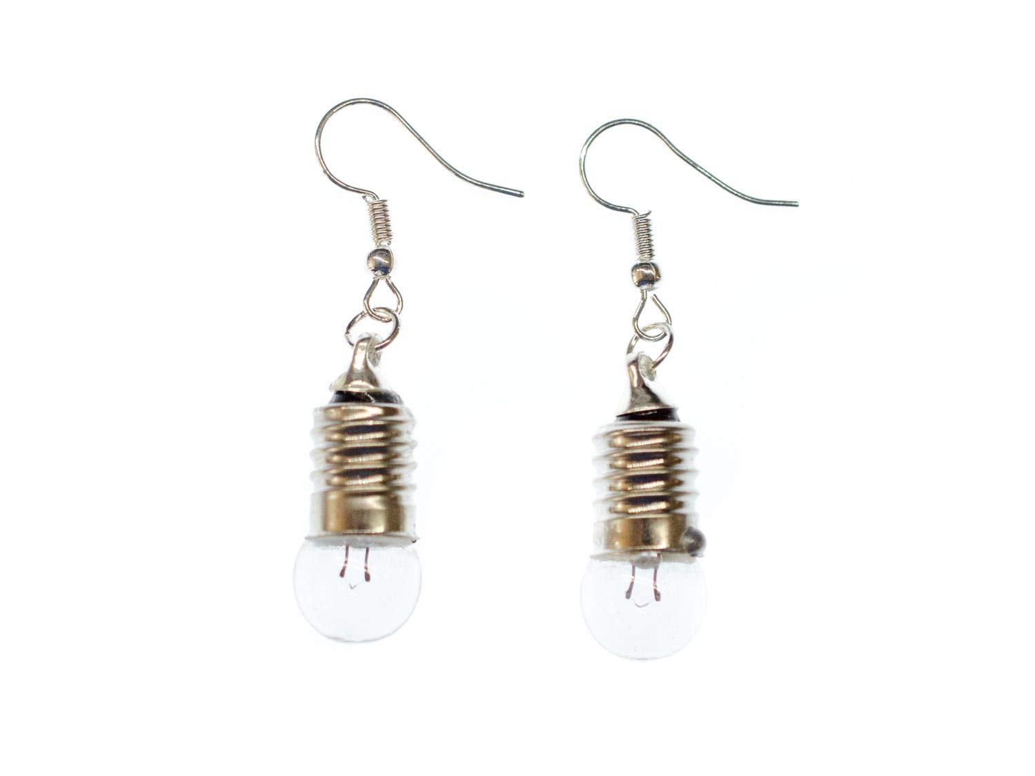 Lightbulb Earrings Miniblings UPCycling Bulb Lamp Light Glass