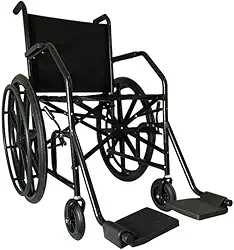 Cadeira de Rodas 101 Nylon Preta - CDS