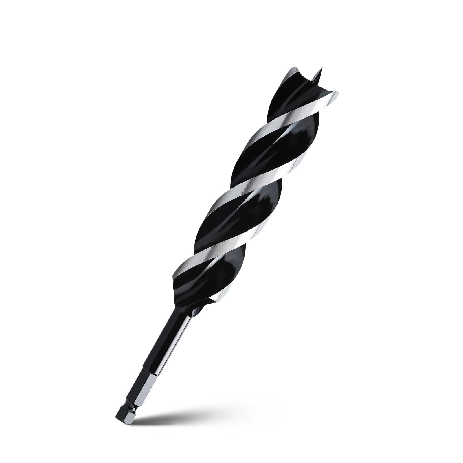 Photo 1 of 1-1/4" x 10" Auger Drill Bit for Wood, Hex Shank Tri Flute Ship Auger Long Drill Bit for Soft and Hard Wood,Tree Stump,Plastic,Drywall and Composite Materials