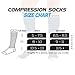 AbcoSport High Performance Calf Compression Socks for Unisex-Best for Athletic, Medical, Travel, Sports, Crossfit–Black/Blue