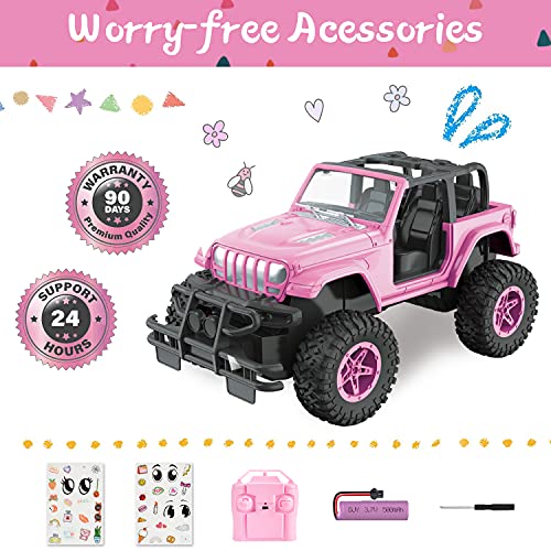 Nqd Remote Control Car Rc Racing Cars 1:16 Scale 80 Min Play 2.4Ghz Off Road Rc Trucks With Storage Case All Terrain Cars Toys Gifts For 3 Year Old Girls #TOP7
