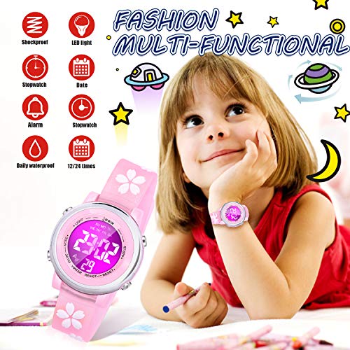 Girls Watches Age 3-10 with Waterproof Alarm - Best Gifts for Girls3