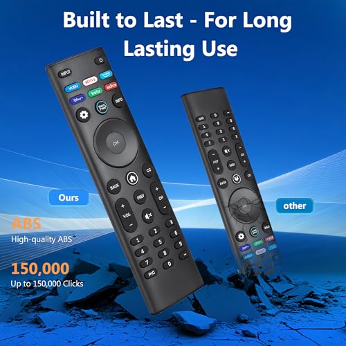 Image of Replacement Remote Control for VIZIO All LED LCD HD 4K UHD HDR Smartcast 3D Smart TVs XRT140 Universal TV Remote XRT136 Replace for Vizio-Smart-TV-Remote for Vizio TV(D /E /M /P /PX /V /OLED-Series)