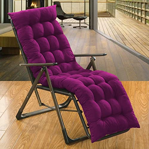 Image of Super Comfy Long Rocking Chair Cushion /Bench Back Seat Pad Cotton Handmade Quilts (Wine -18 x 50 Inch)