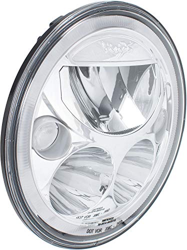 Vision X Lighting (Xil-7Rd 7" Round Vx Led Headlight W/ Low-High-Halo, Single Light, Polished Chrome Face #TOP2