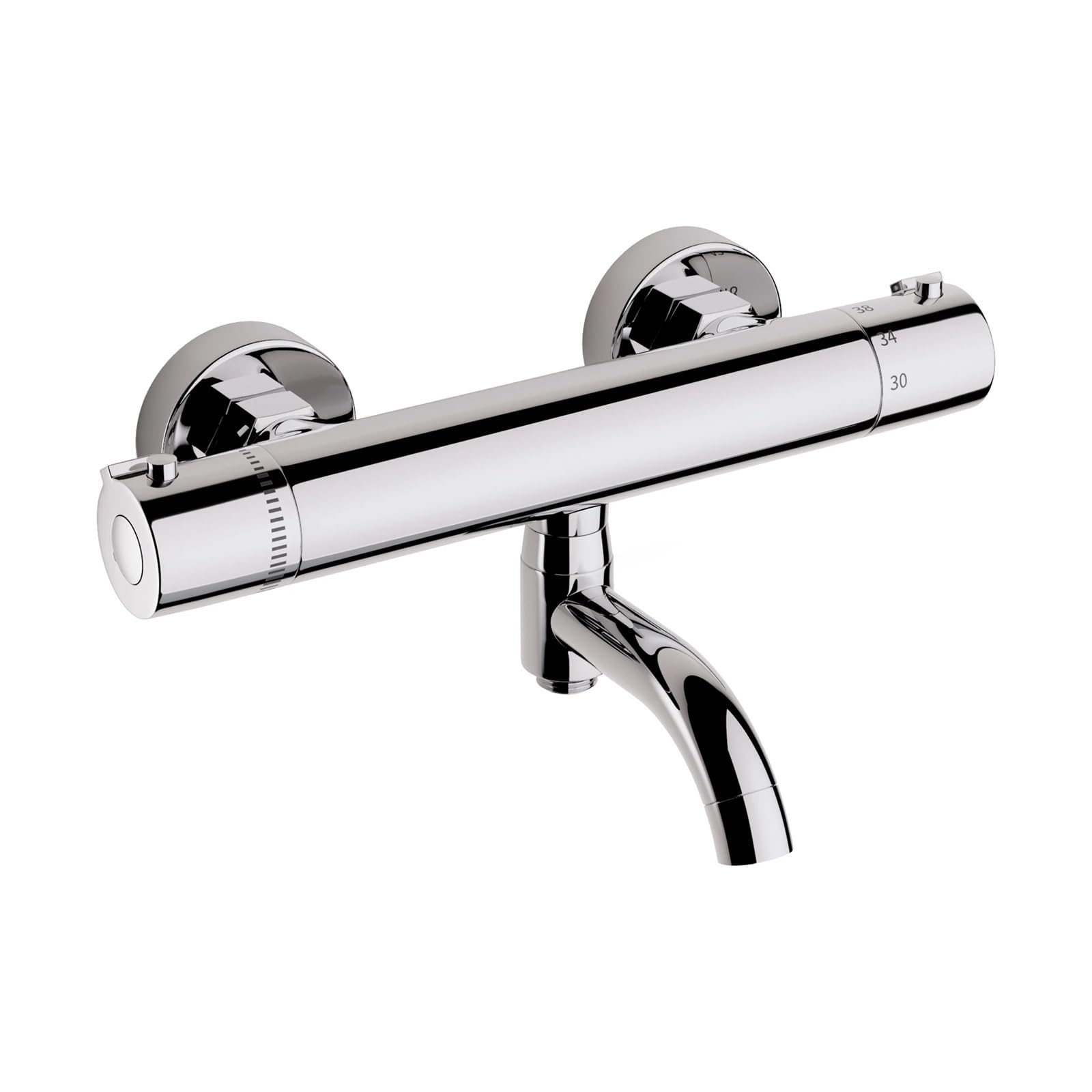Thermostatic Shower Mixer Thermostatic Mixer Shower with Lever Bath Taps Chrome Brass