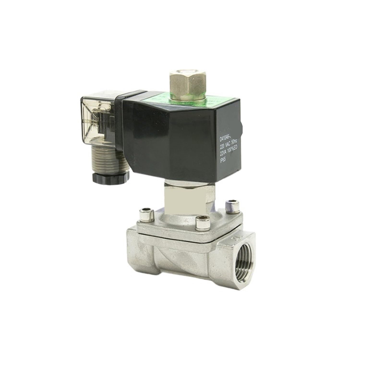 Électrovanne normalement ouverte 15 mm inox pour irrigation automatique 12V