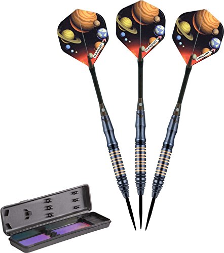 Elkadart Unisex Adult Elkadart Orbital Steel Tip Darts With Storage Travel Case 19 Grams, Gold, 19G Us #TOP17